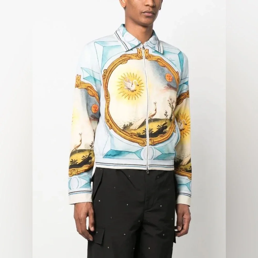 NWT Amiri Landscape Frame Varsity Jacket - Picture 1 of 10